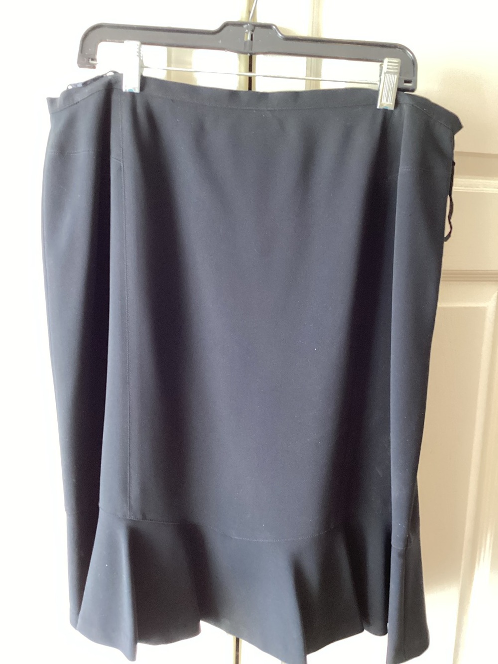 Classic Black Flared Hem Women's Skirt